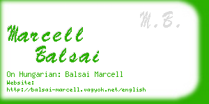 marcell balsai business card